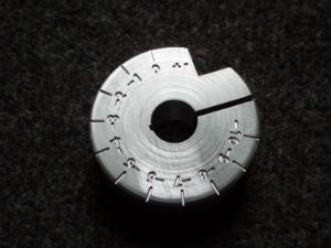 example of small scale engraving- billet diameter only 60mm